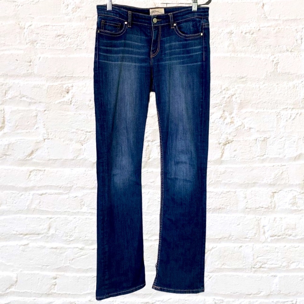 ❌SOLD❌BKE Payton Bootcut BUCKLE Jeans Mid-Rise Dark Wash Stretch Denim 27x33 - Picture 1 of 16